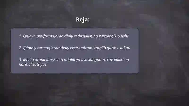 Media makonda psixologik diniy va madaniy tahdidlar 2