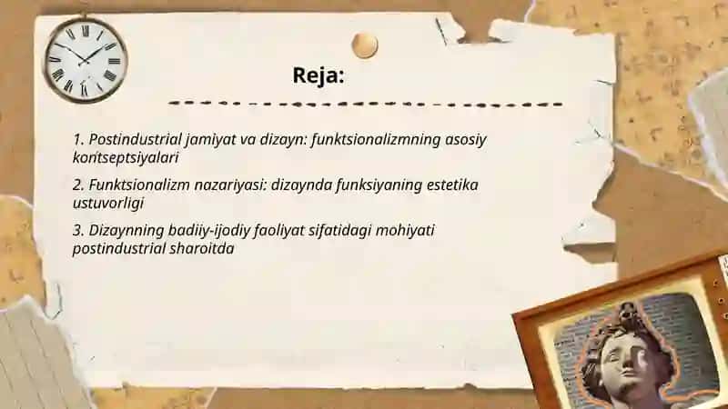 Postindustrial jamiyat va dizayn: funktsionalizmning asosiy kontseptsiyalari 2