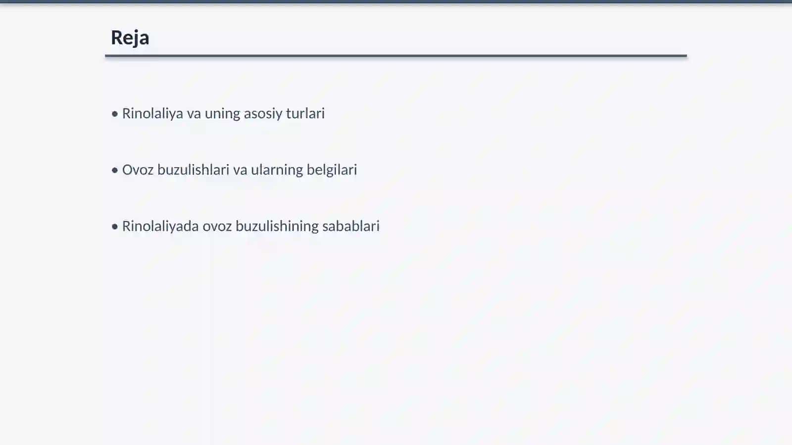 Rinolaliyada ovoz buzulishlari 2