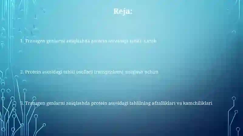 O'simliklar va Hayvonlarni Yaratish Bioinjeneriya 2