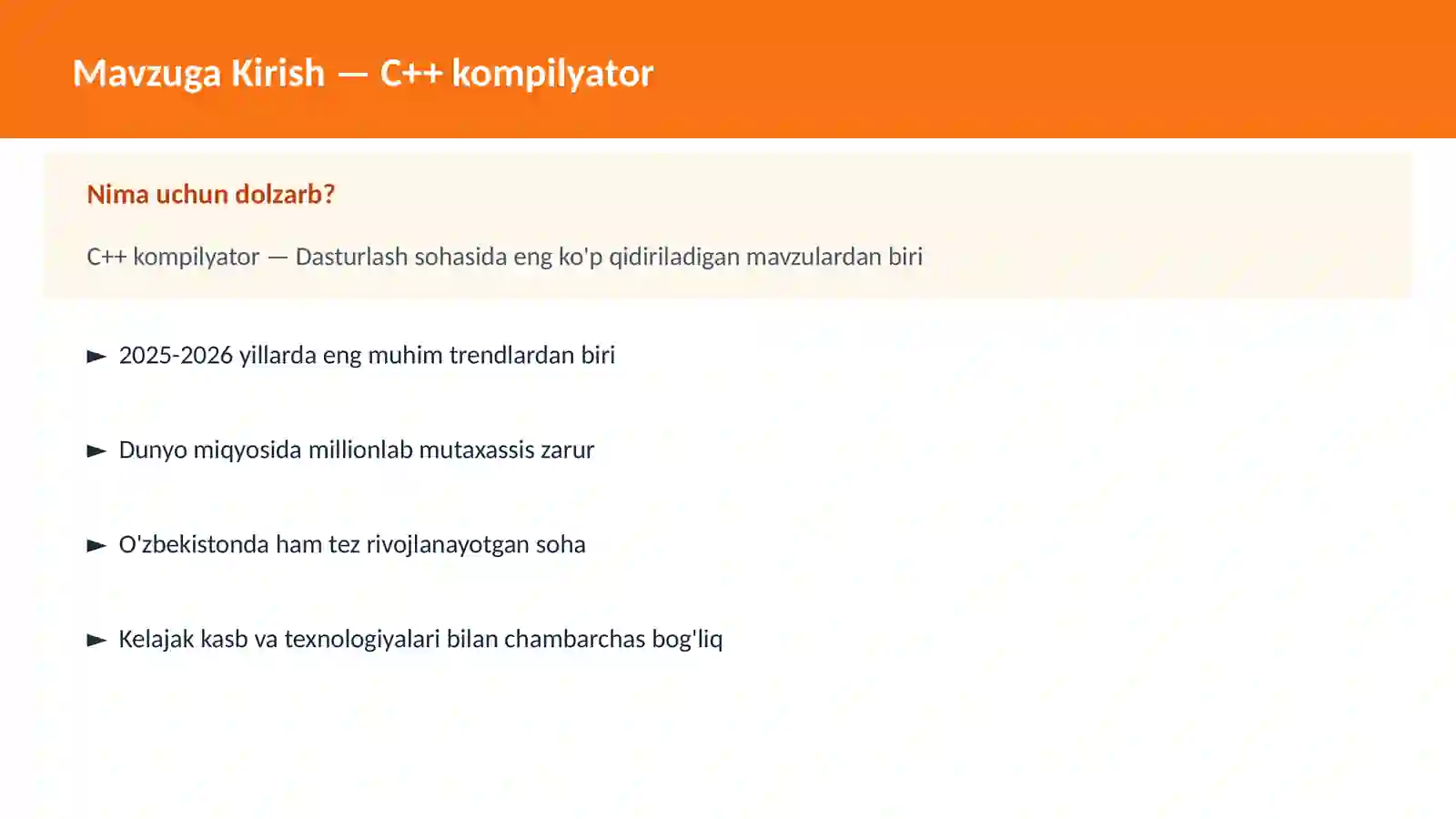 C++ kompilyator 2
