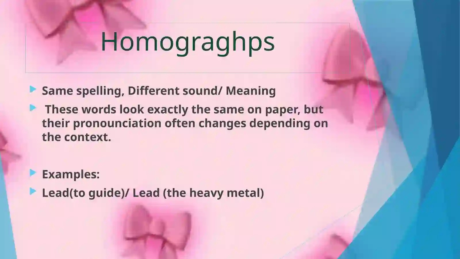 Homonyms 2