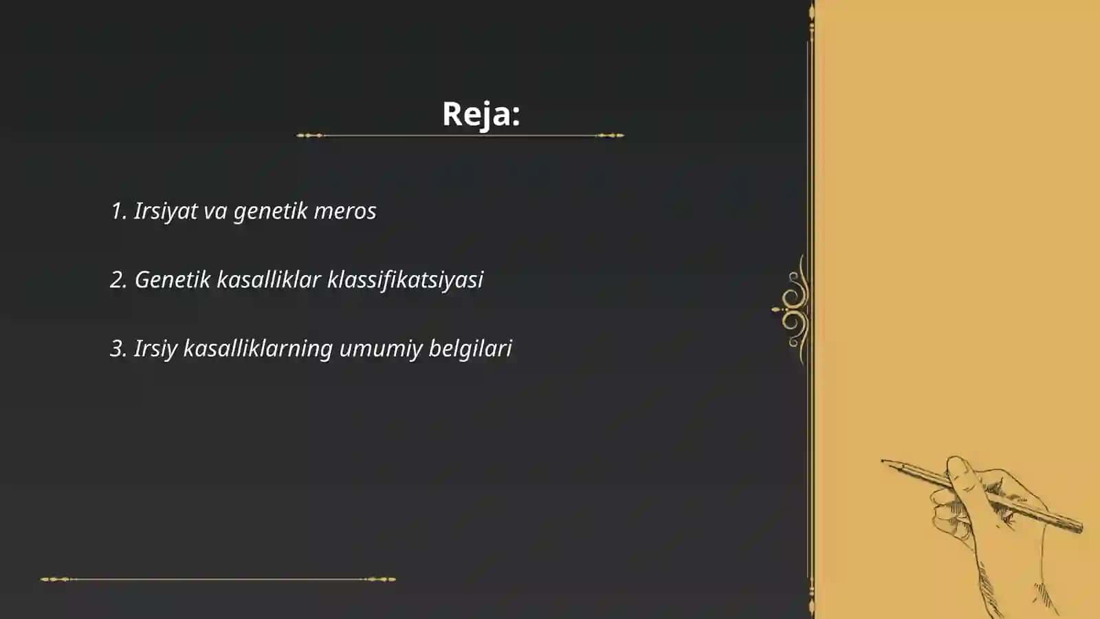 Irsiyat va irsiy kasalliklar 2