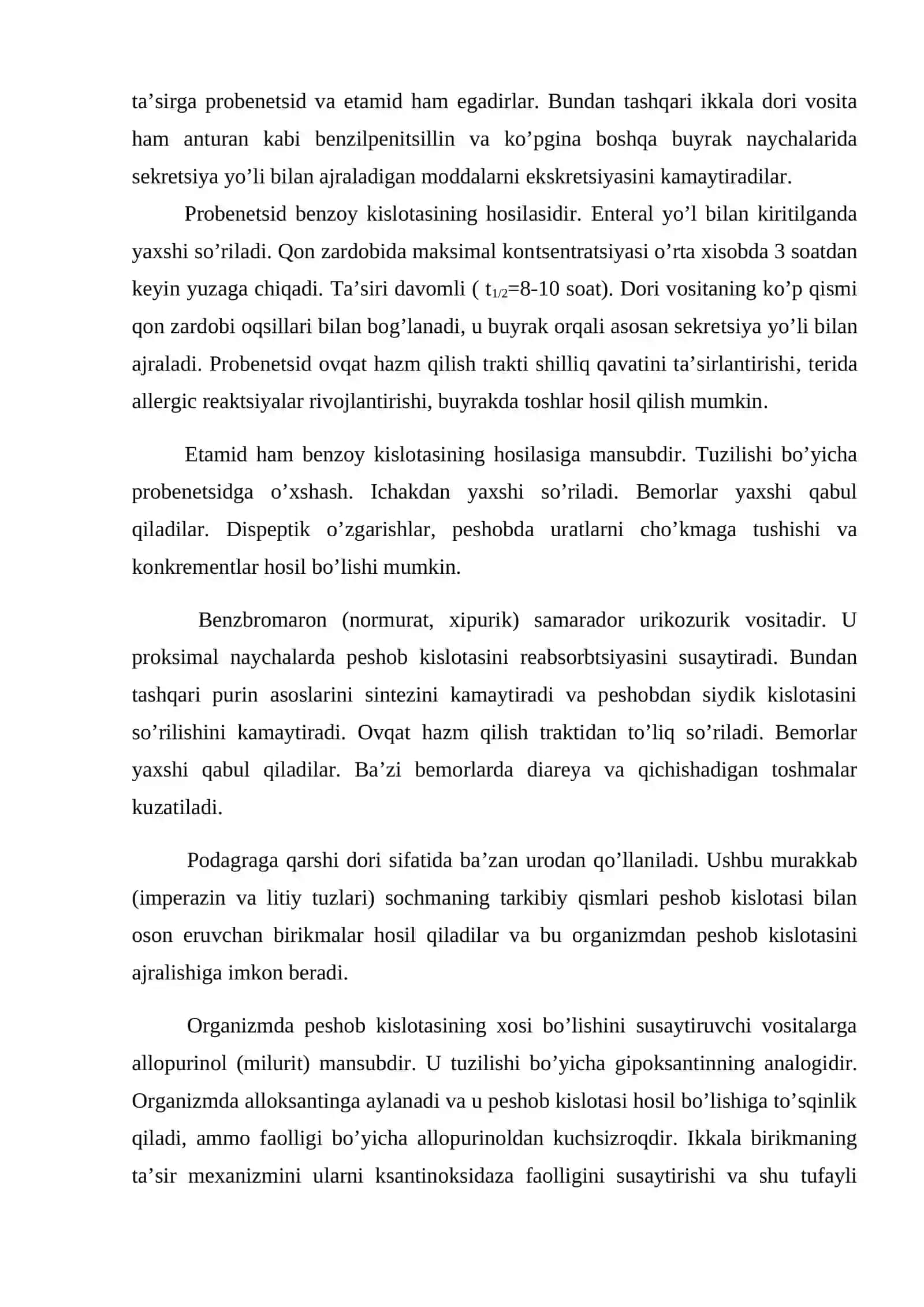 Podagrani davolash vositalari 2