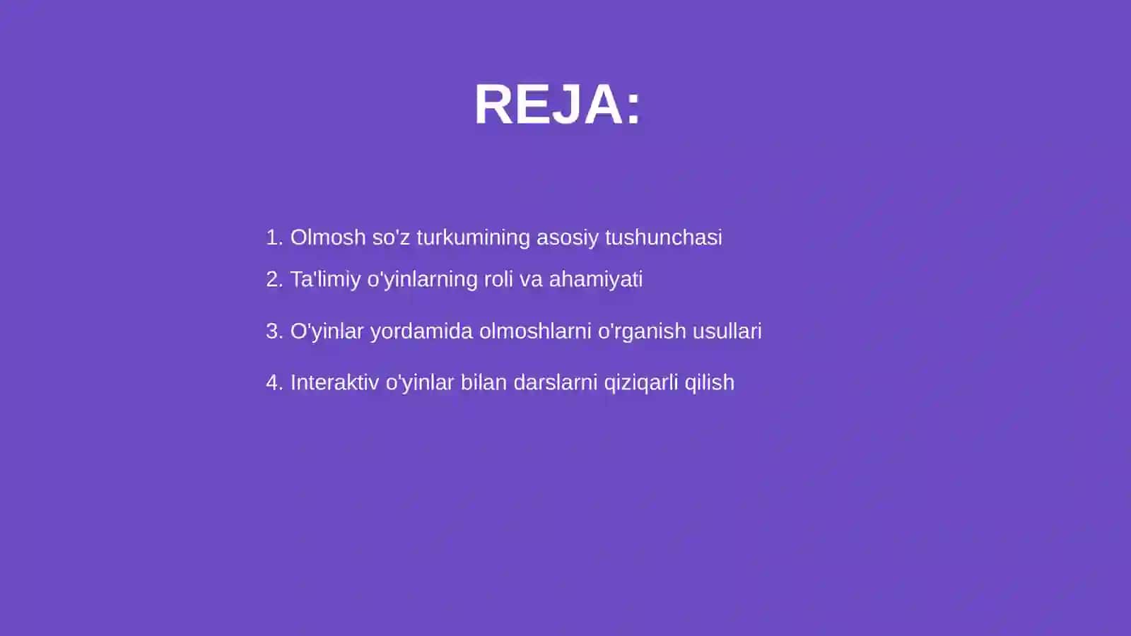 Olmosh so'z turkumini o'rganishda ta'limiy o'yinlardan foydalanish 2