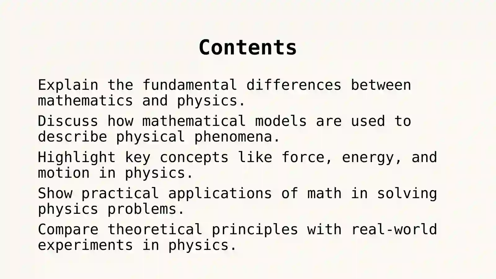Math and Physics 2