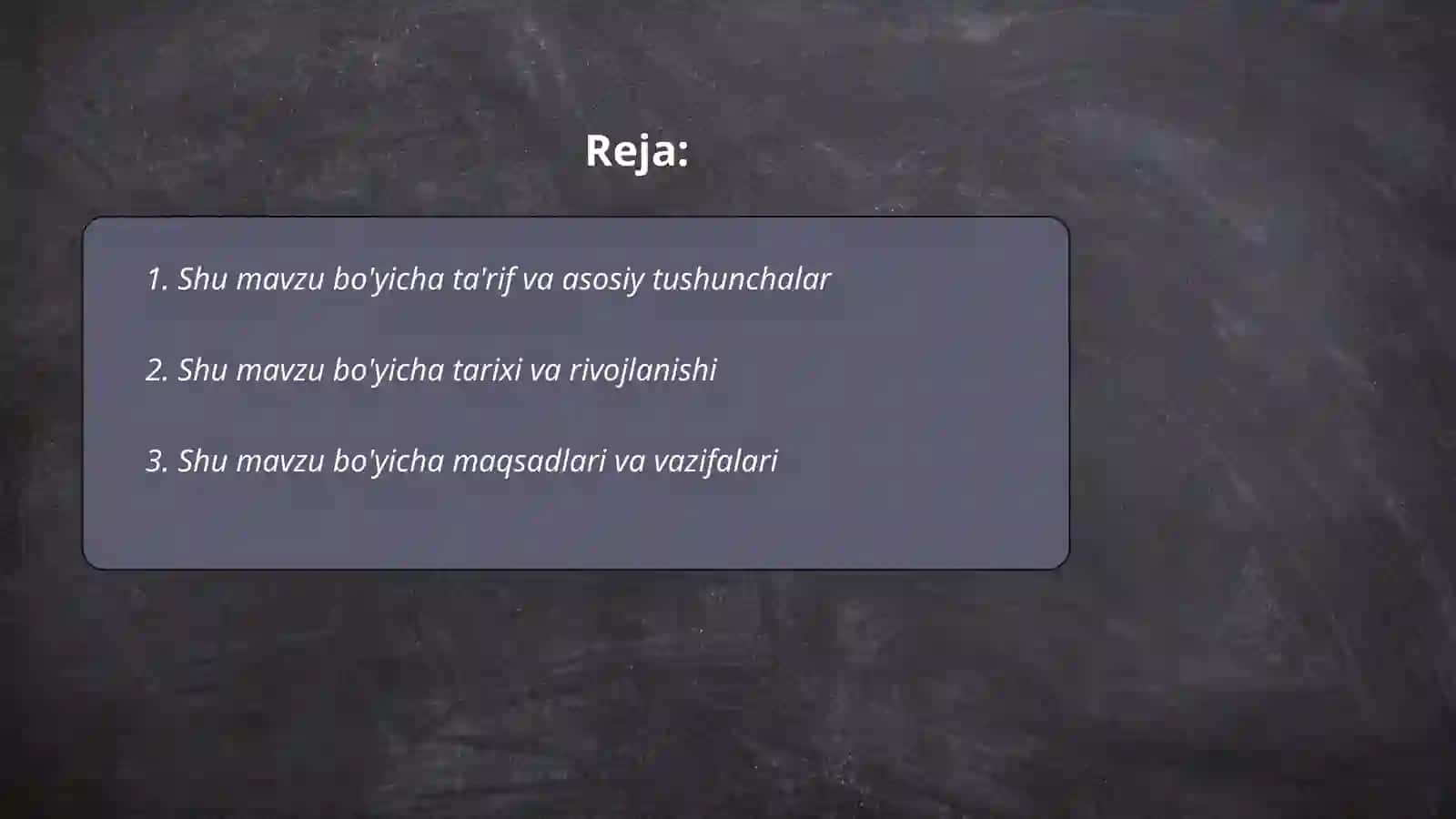 Shu mavzu bo'yicha 2