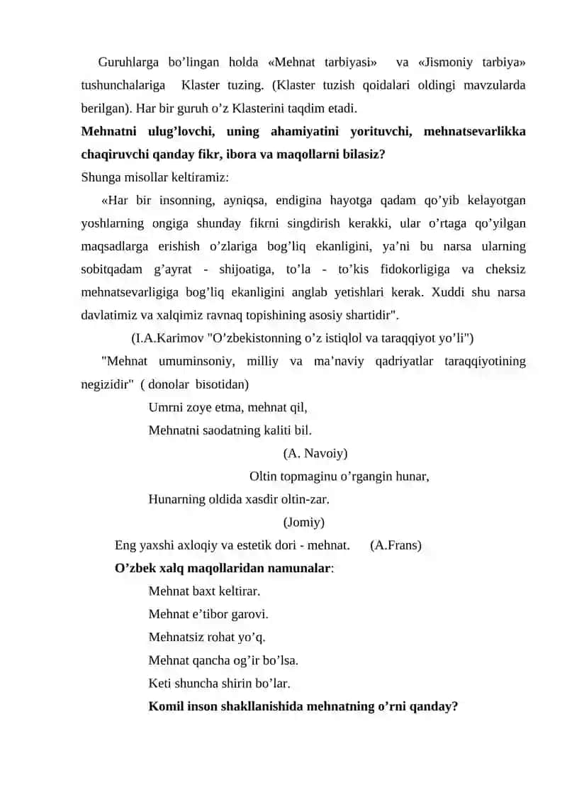 MAKTABGACHAGACHA YOSHDAGI BOLALARGA ESTETIK TARBIYA BERISH MAZMUNI. ESTETIK TARBIYA BERISH VAZIFALARI, METIDLARI,VOSITALARI OCHIQ MASHĜULOT ISHLANMASI TAYYORLASH. 2