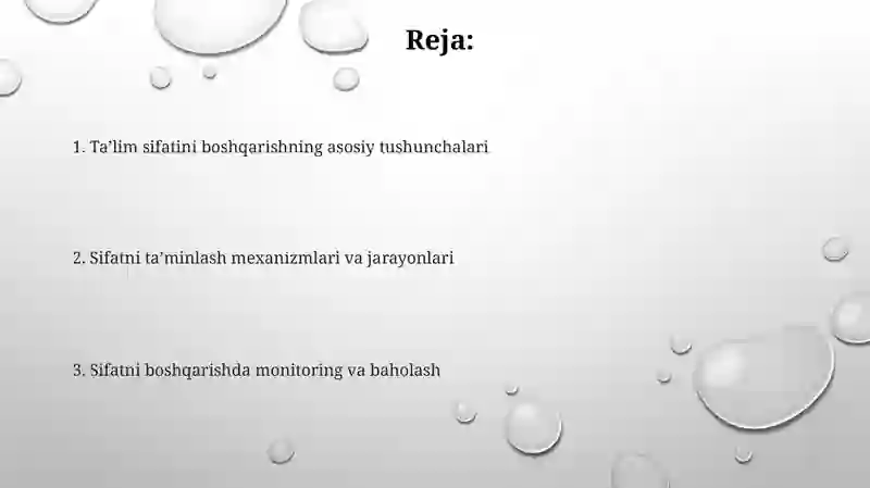 Taʼlim sifatini boshqarish 2