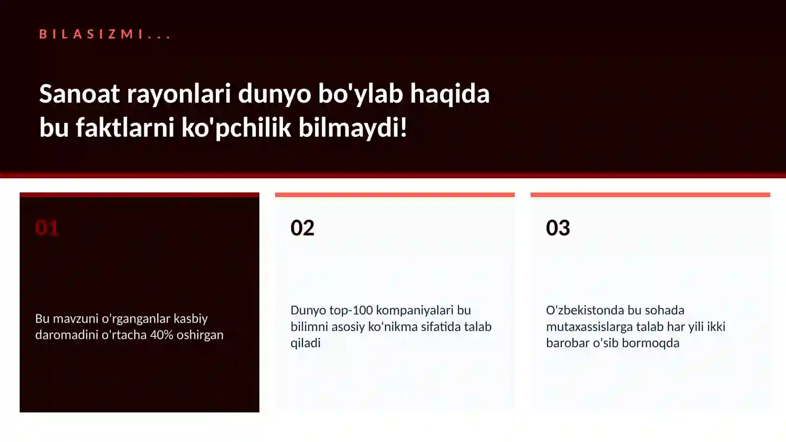 Sanoat rayonlari dunyo bo'ylab 2