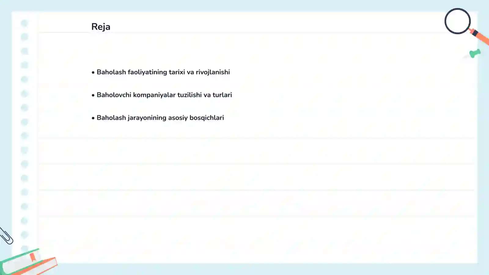 Baholash faoliyatining institutsional tashkil etilishi: baholovchi kompaniyalar tuzilmasi va boshqaruv modellari 2
