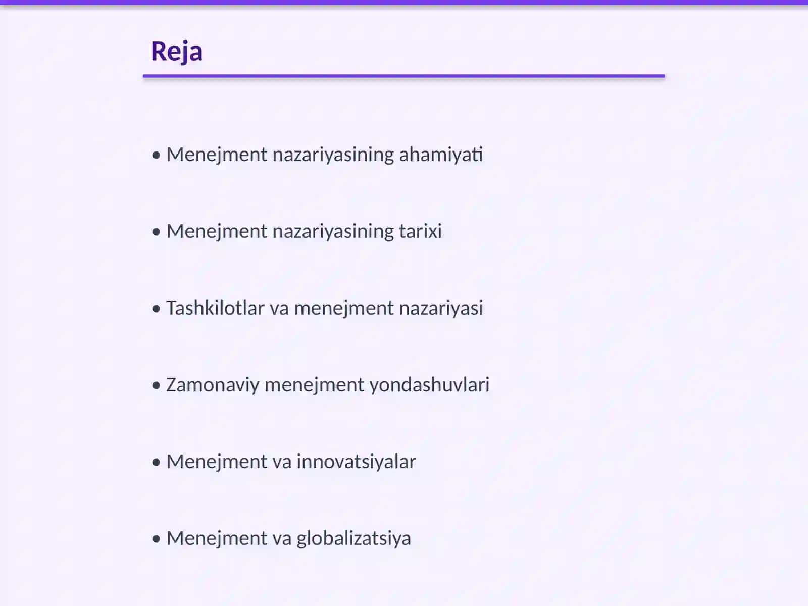 Menejment nazariyasining shakllanishi va rivojlanishi 2