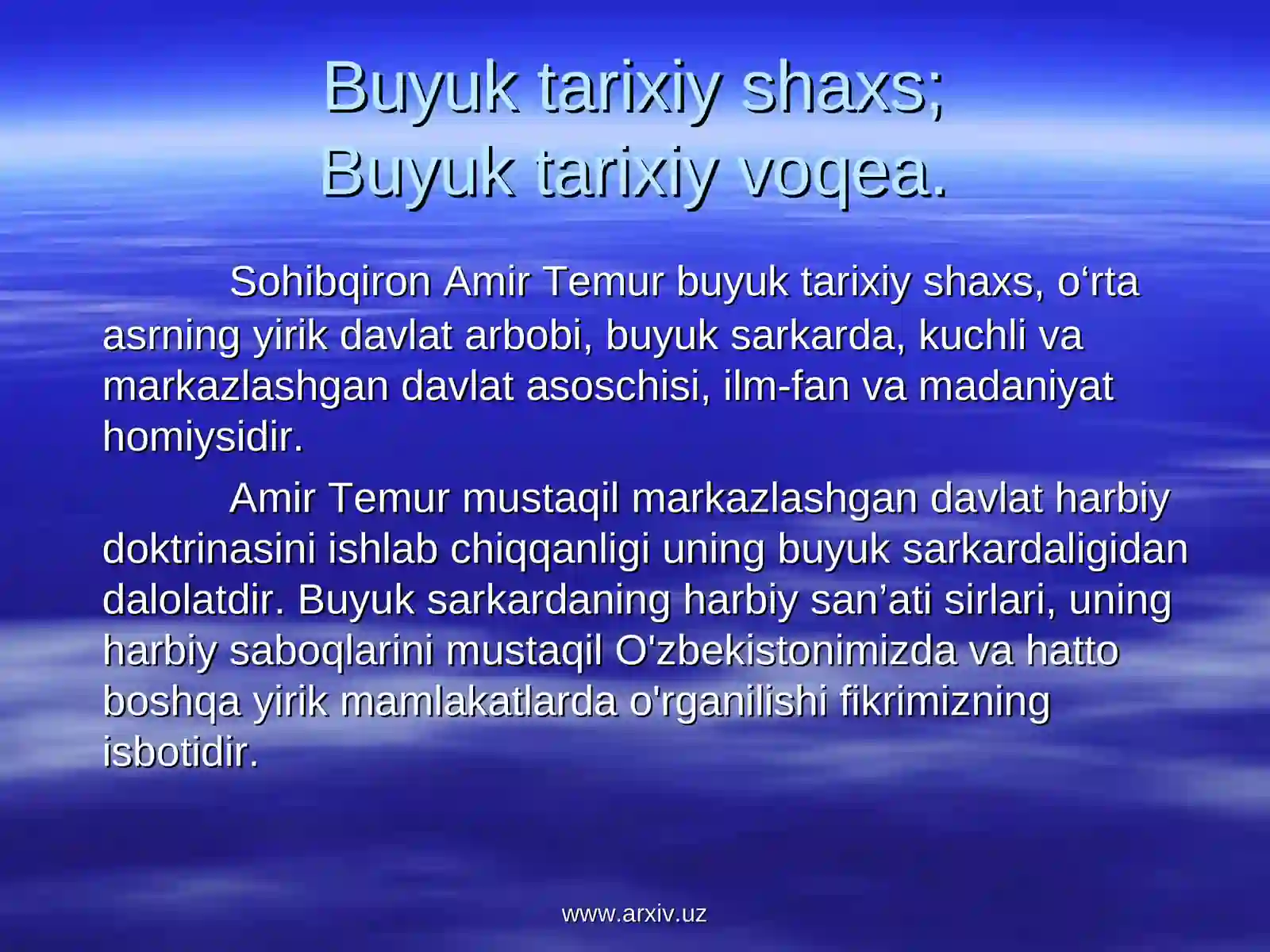 Amir Temur hayoti 2