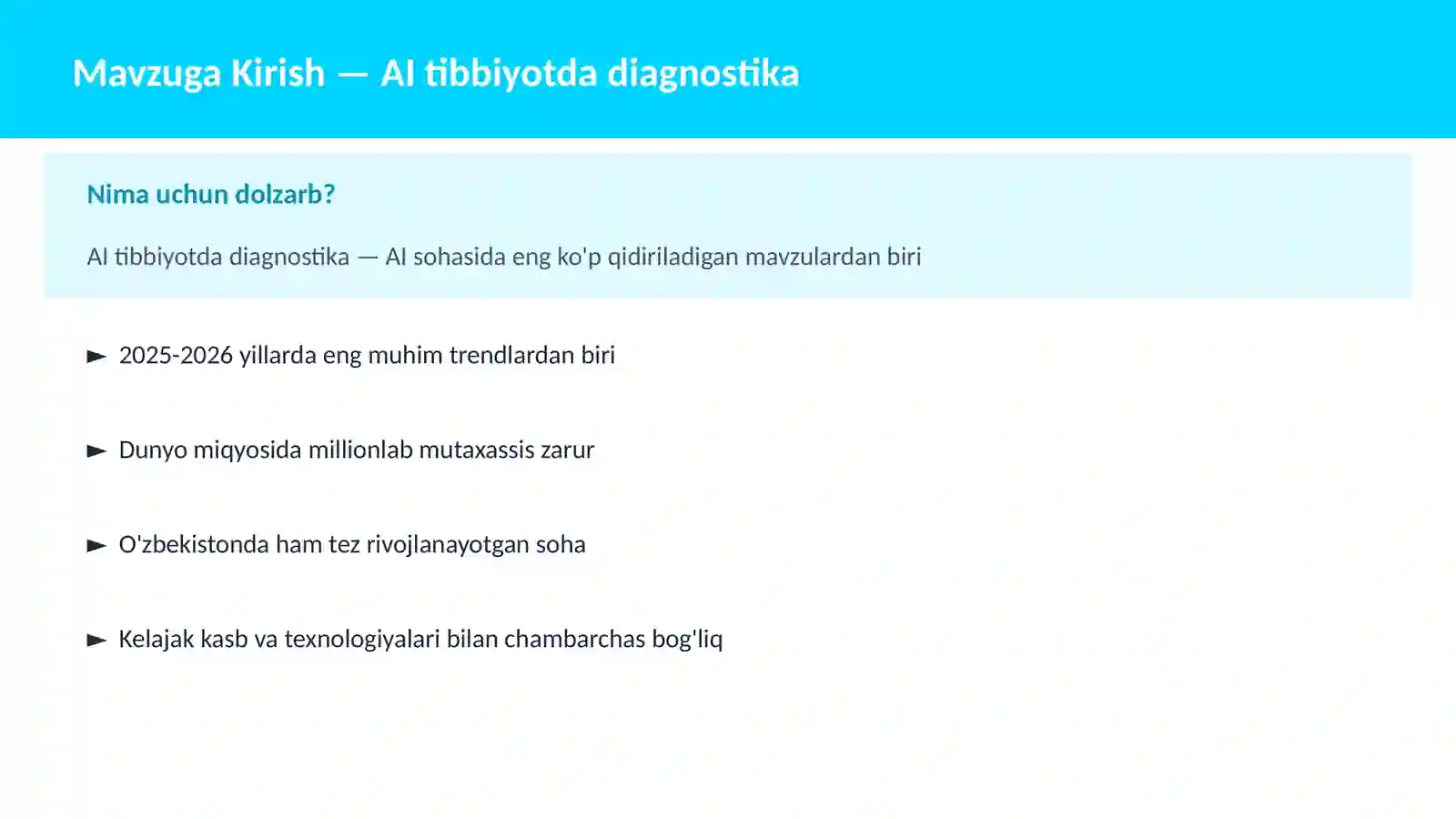 AI tibbiyotda diagnostika 2
