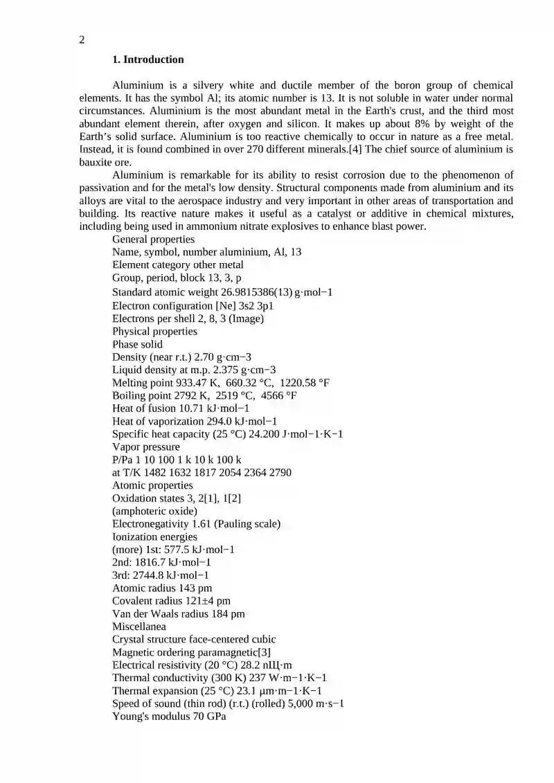 ALUMINIUM 2