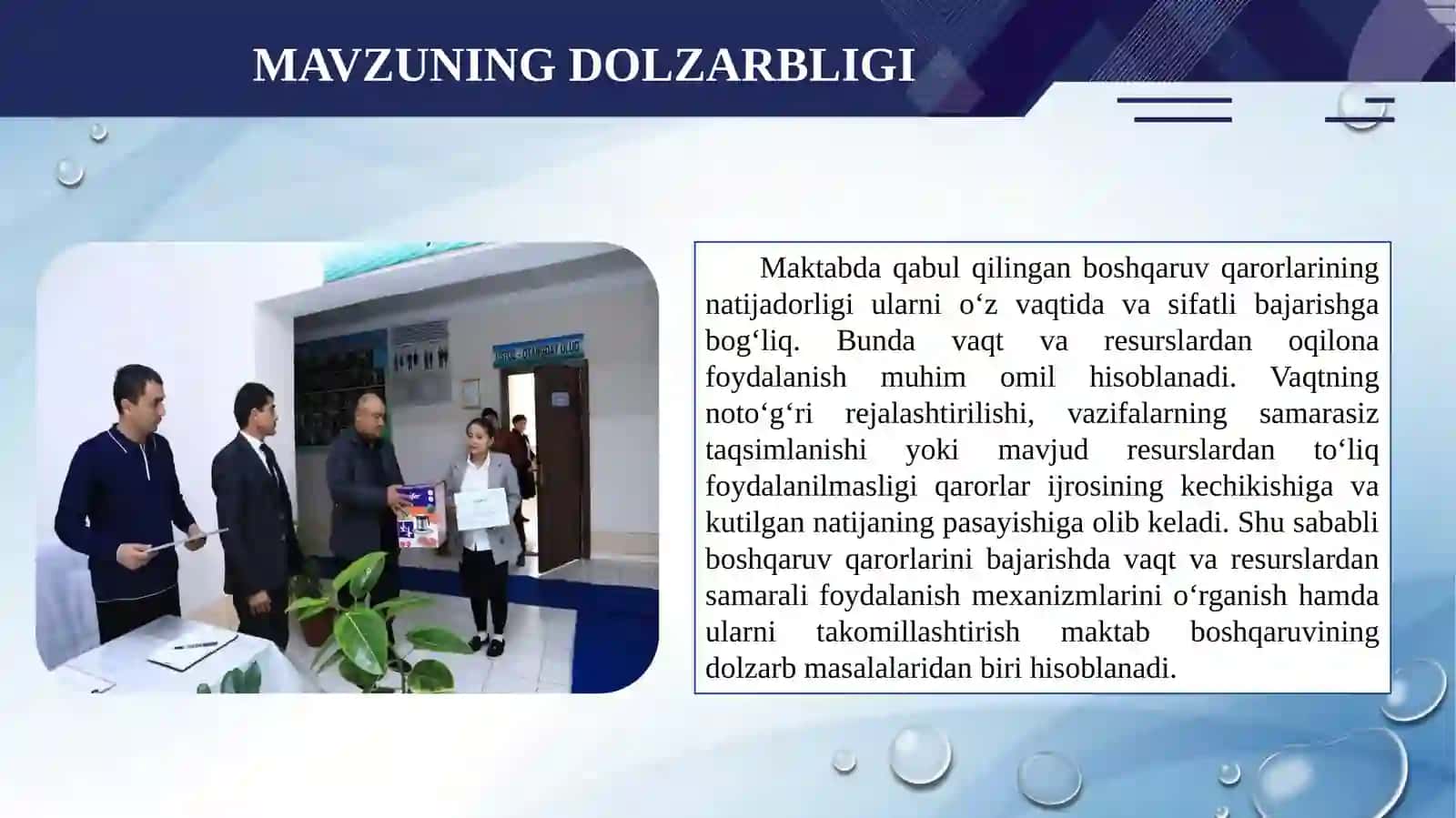 Menejerlik kursi tajribachisi 2