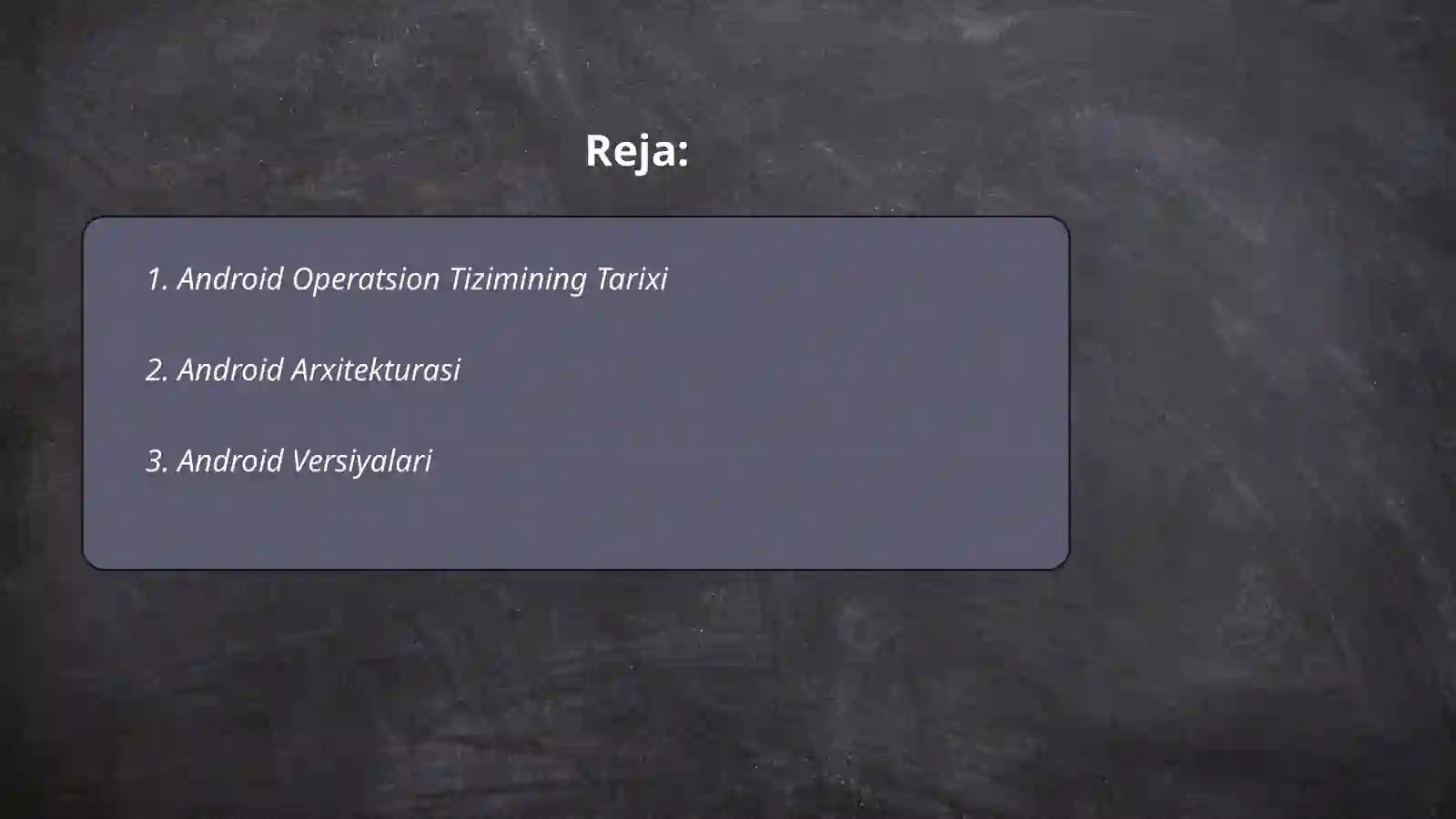 Android mobil operatsion tizimi 2