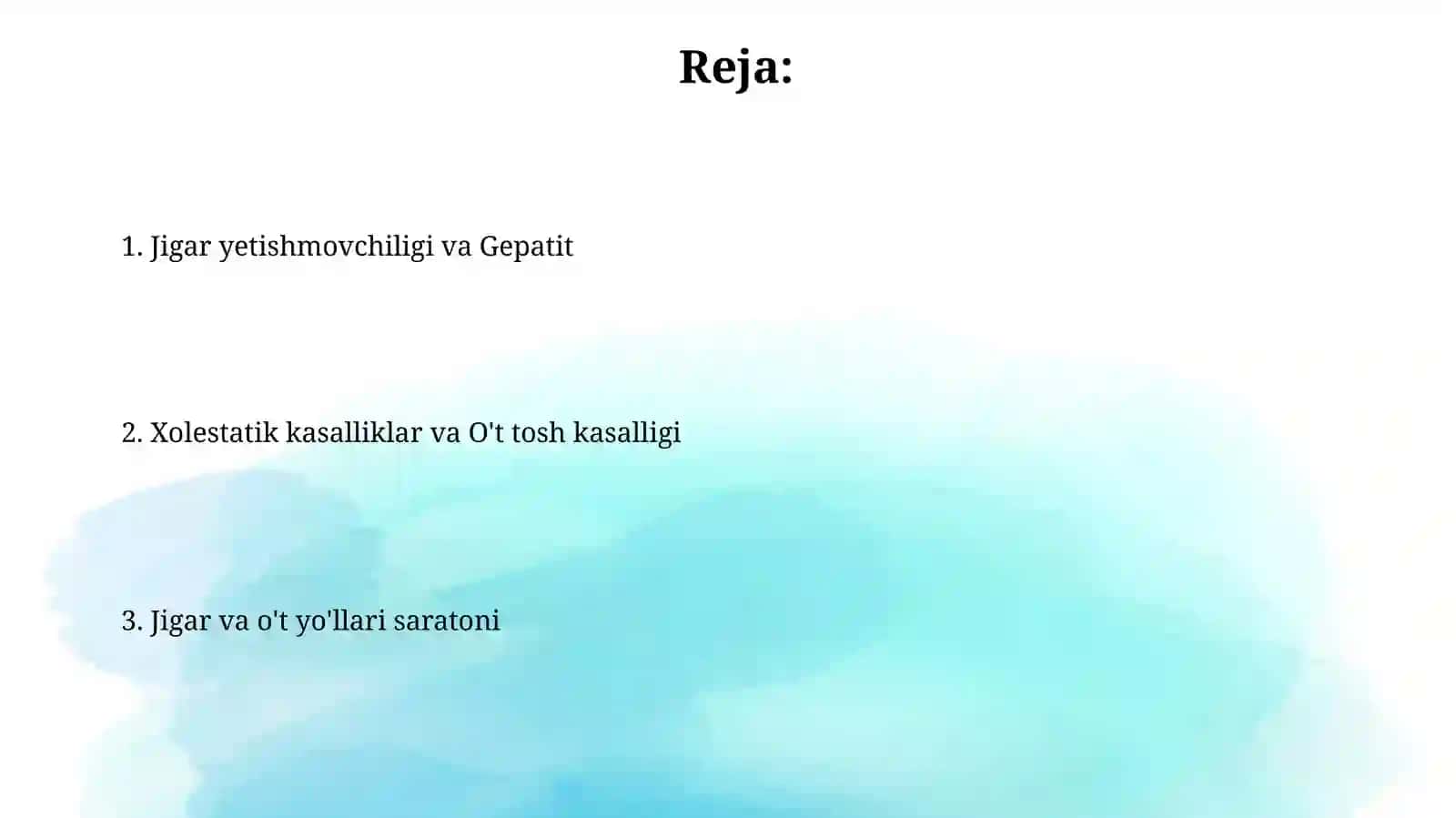 Jigar va ót yollari kasaliklari assosiykiliniksindromlari 2