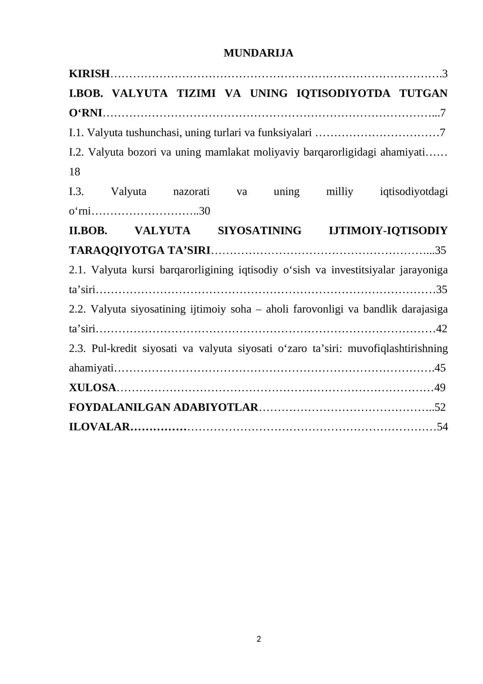Valyuta Kursining Mamlakat Iqtisodiyotiga Ta'siri 2