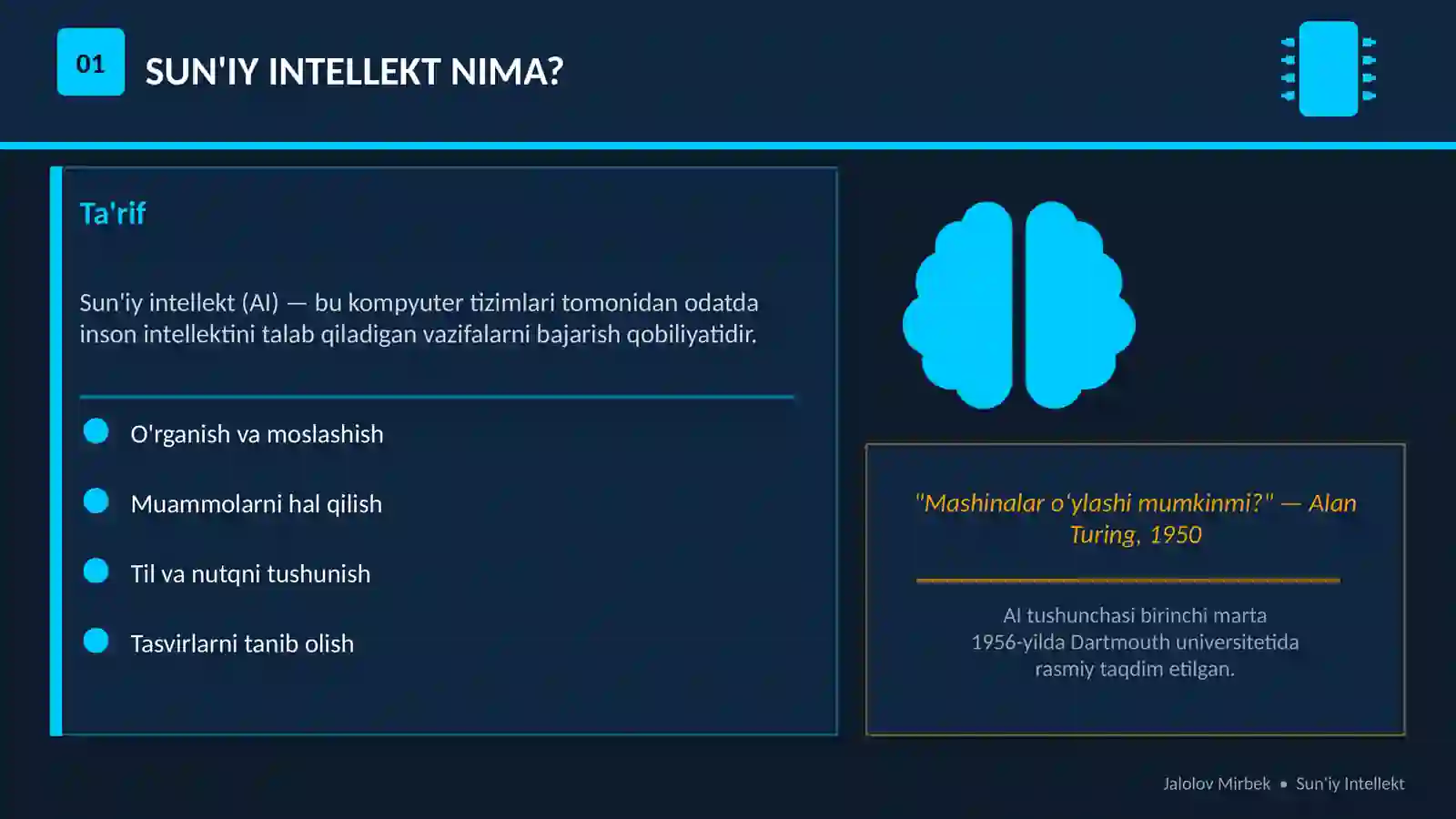 SUN'IY INTELLEKT 2