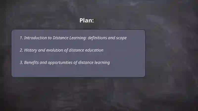 Distance Learning 2