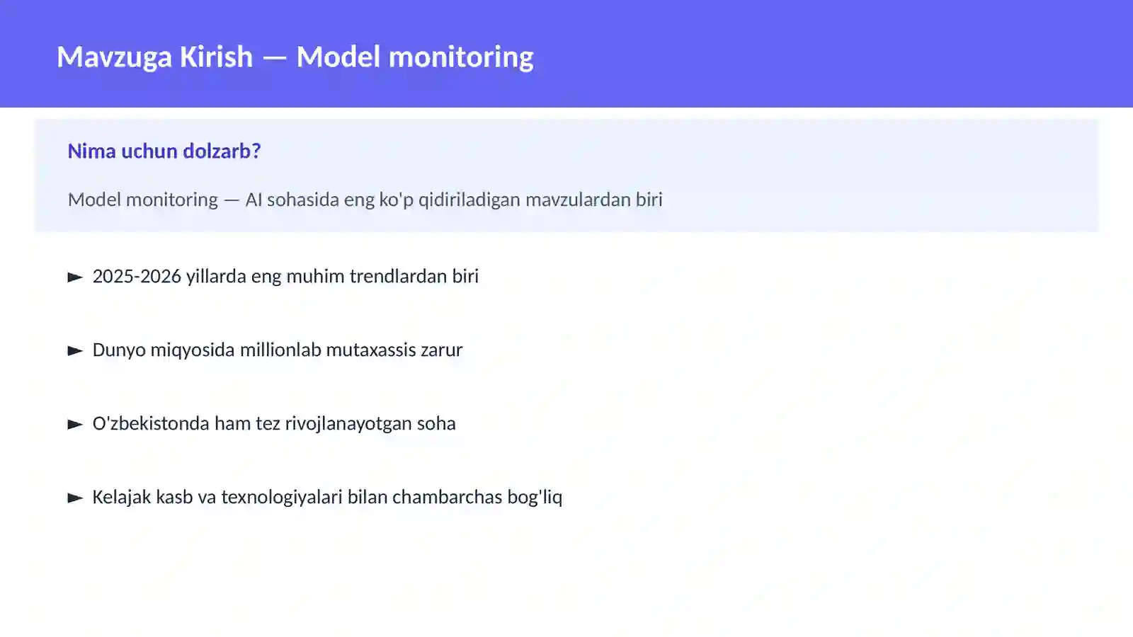 Model monitoring 2