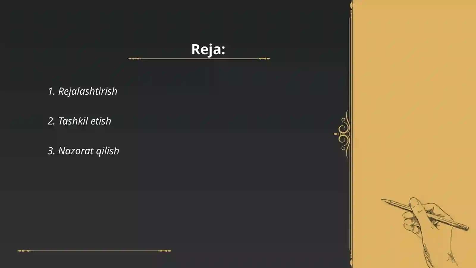 Rejalashtirish 2