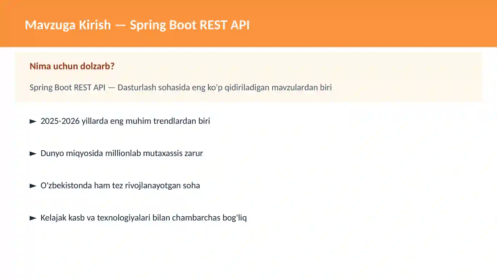 Spring Boot REST API 2