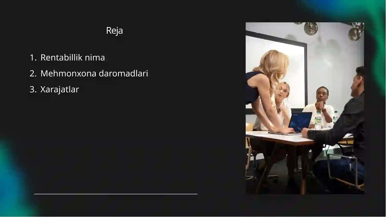 Mehmonxona xo’jaligi rentabilligi, daromadlar va xarajatlar 2
