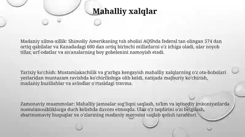 Shimoliy Amerika Xalqlari 2