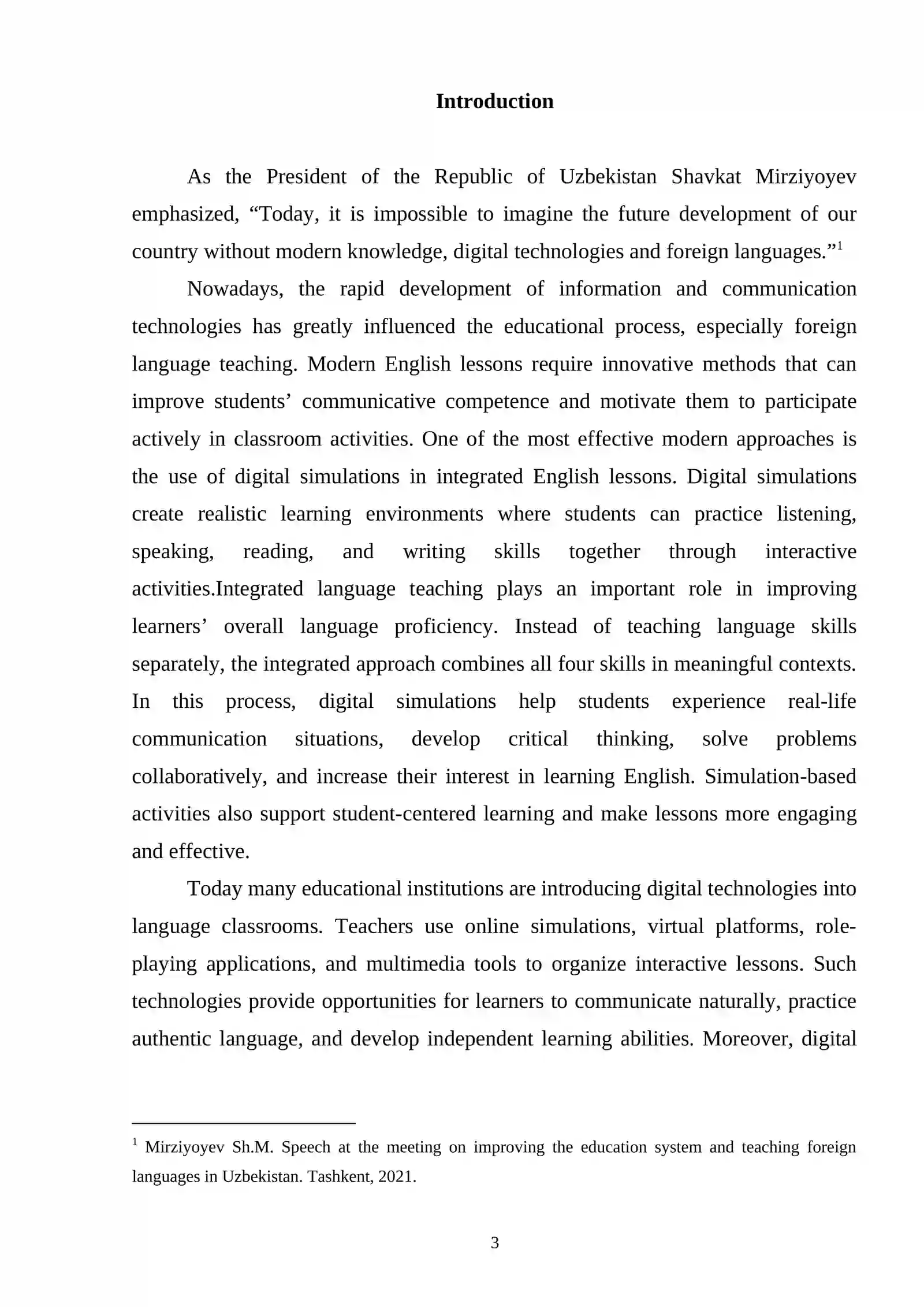 Using digital simulation in integrated english lessons 2