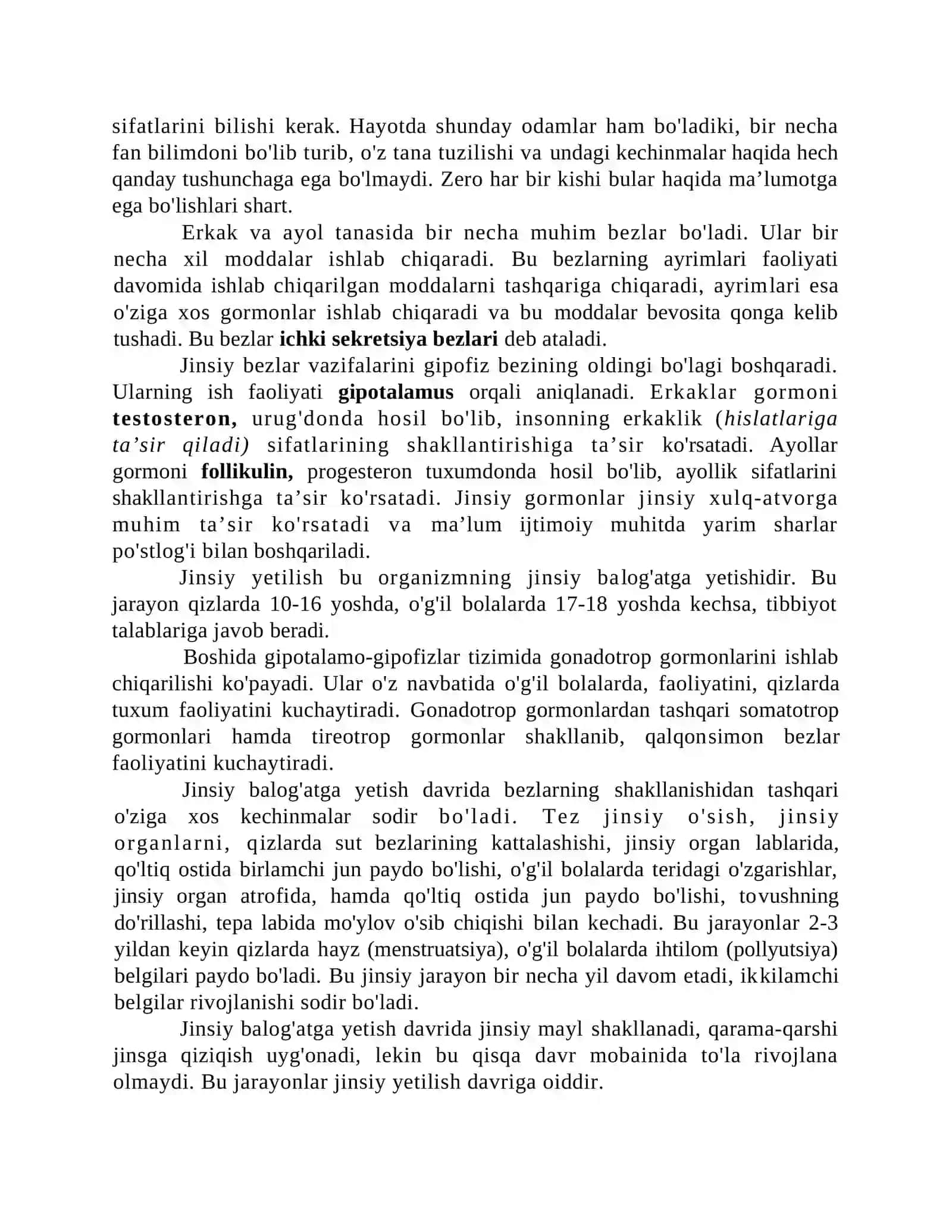 Jinsiy tarbiya 2