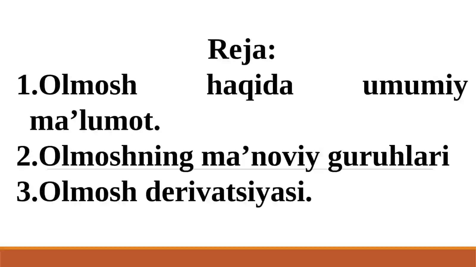 Olmosh so‘z turkumi 2