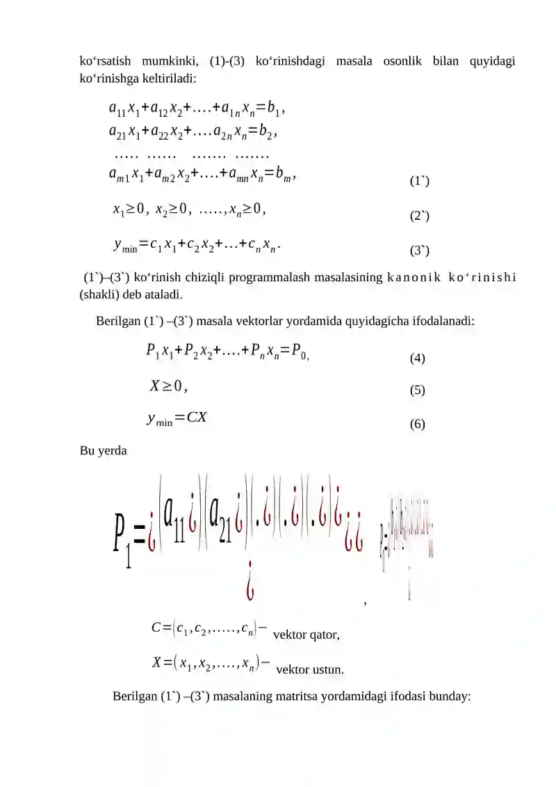 Chiziqli Programmalash 2