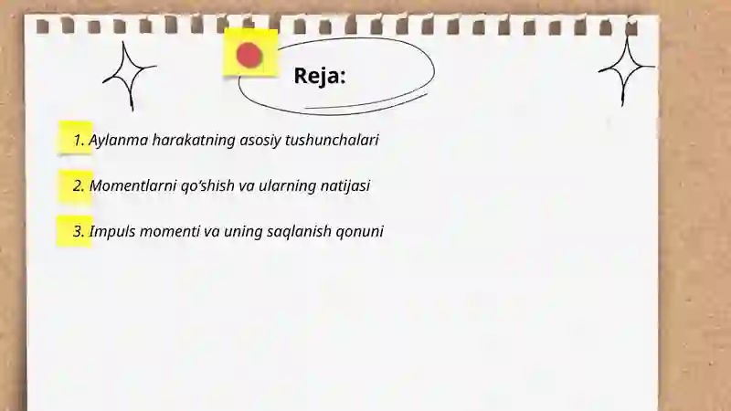Qattiq jism aylanma harakat dinamikasining asosiy qonuni.Geroskoplar 2