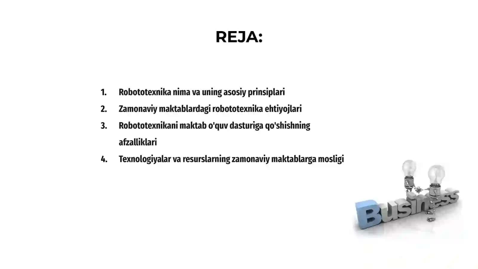 Robototexnika asoslarini zamonaviy maktablarga joriy qilish 2