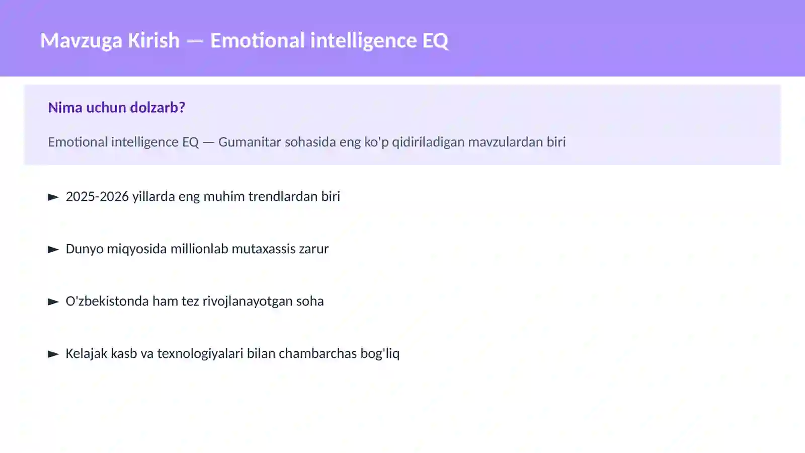 Emotional intelligence EQ 2