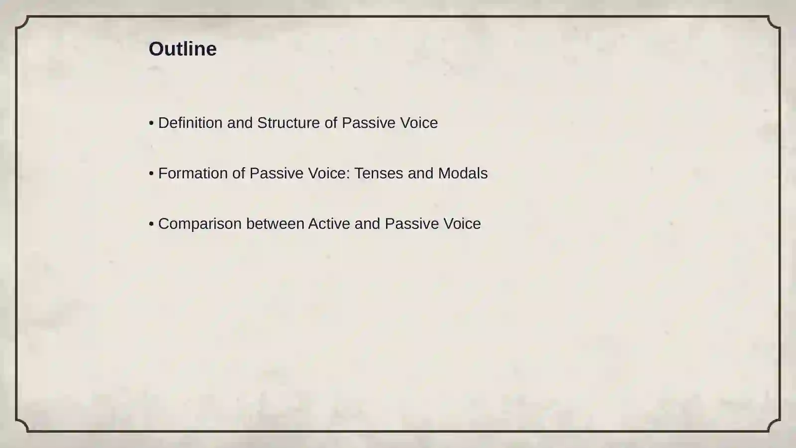 Passive voice 2