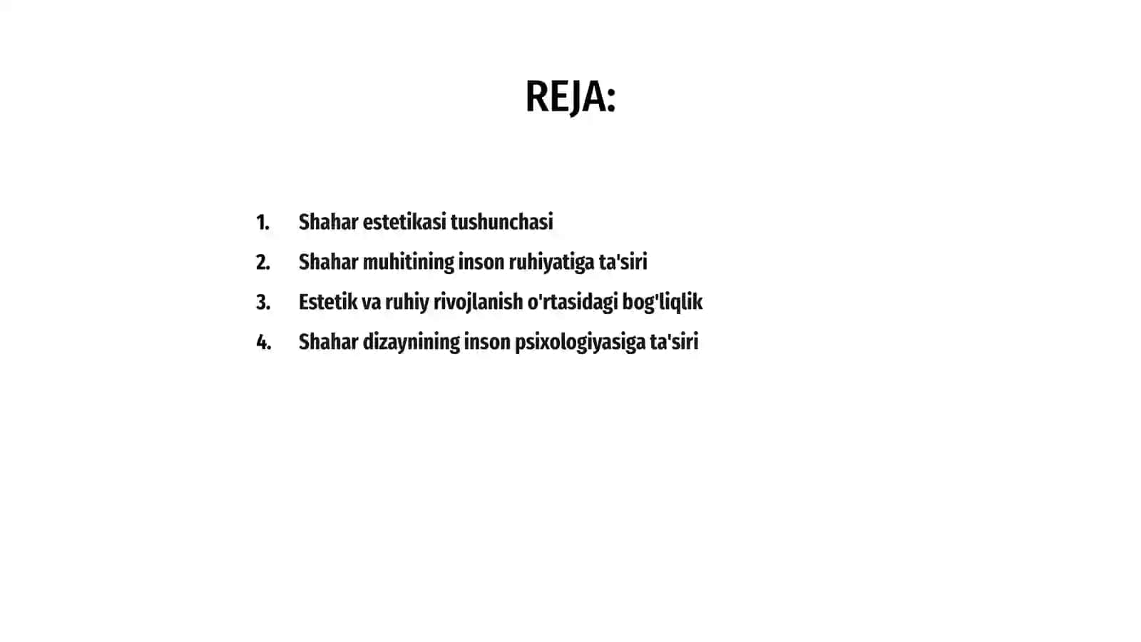 Shahar estetikasi va inson ruhiyati 2