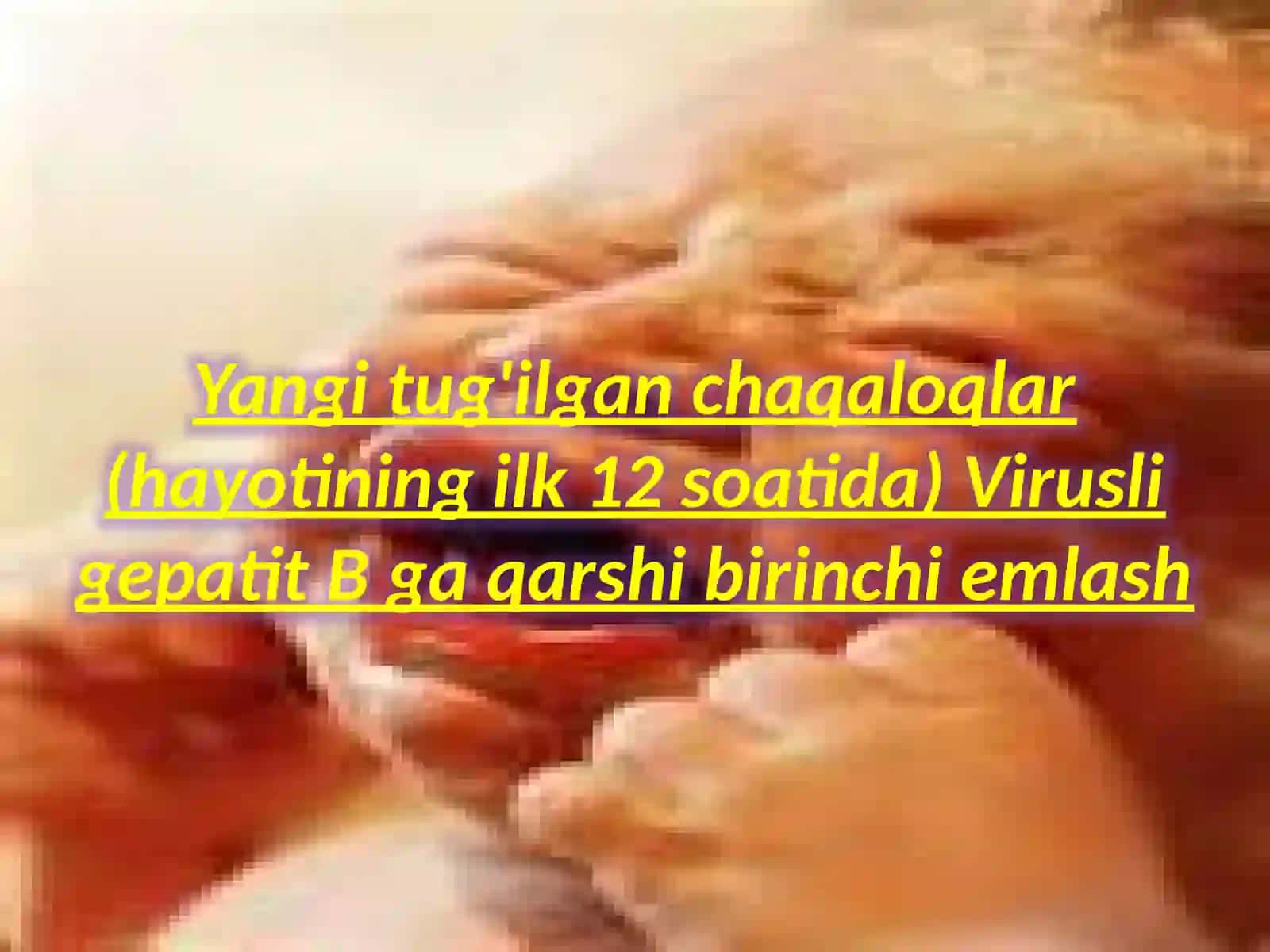 Milliy profilaktik emlashlar taqvimi 2
