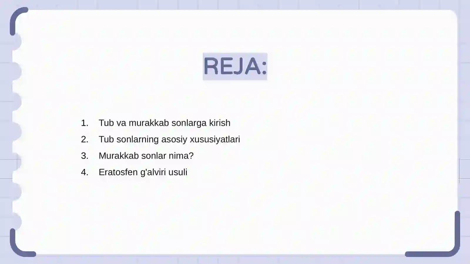 Tub va murakkab sonlar 2