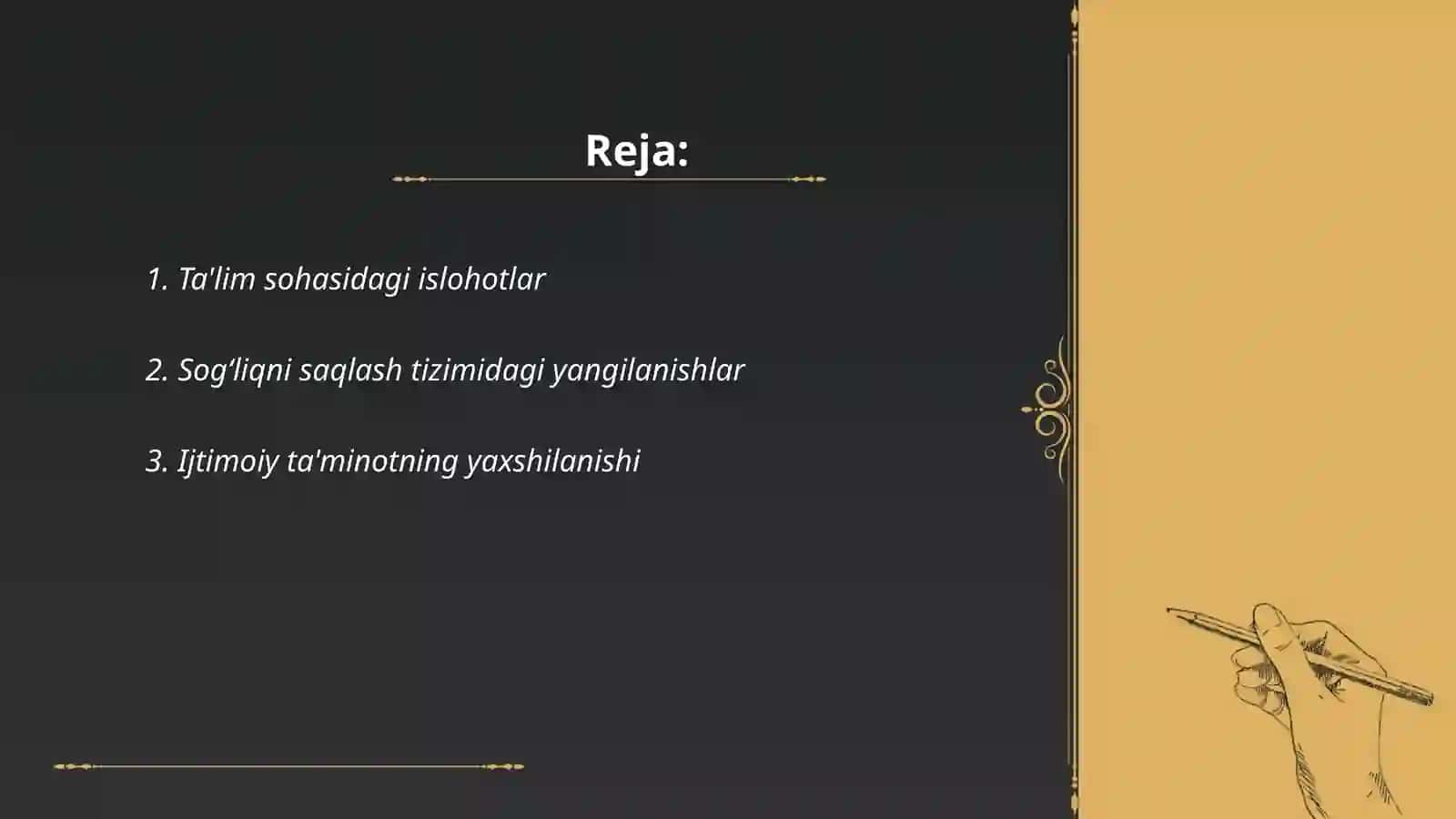 Ta'lim sohasidagi islohotlar 2