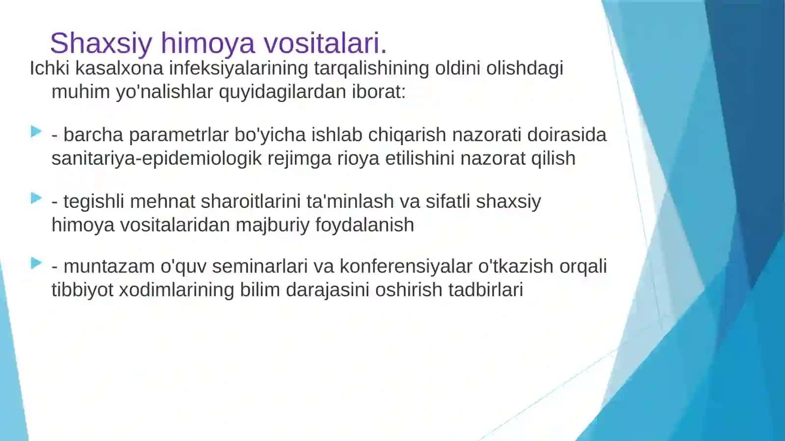 Steril qo'lqoplarni kiyish va ishlatish qoidalari 2