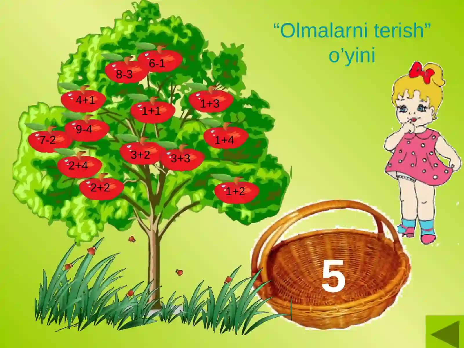 1-sinf uchun matematika darslari 2