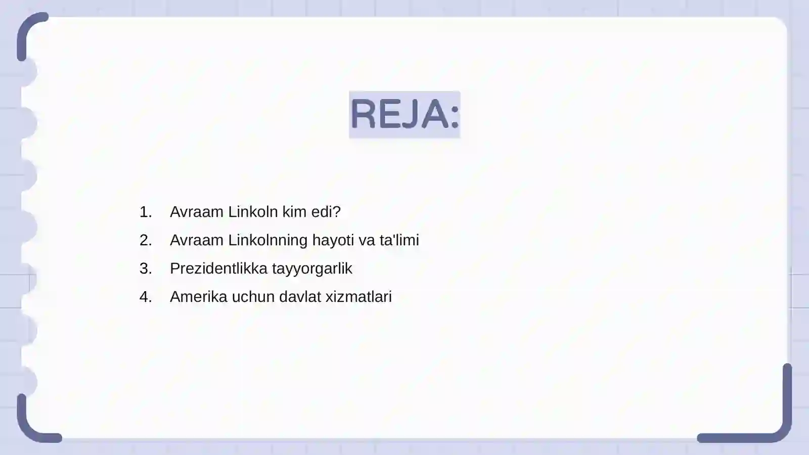 Avraam Linkoln boshqaruvi 2