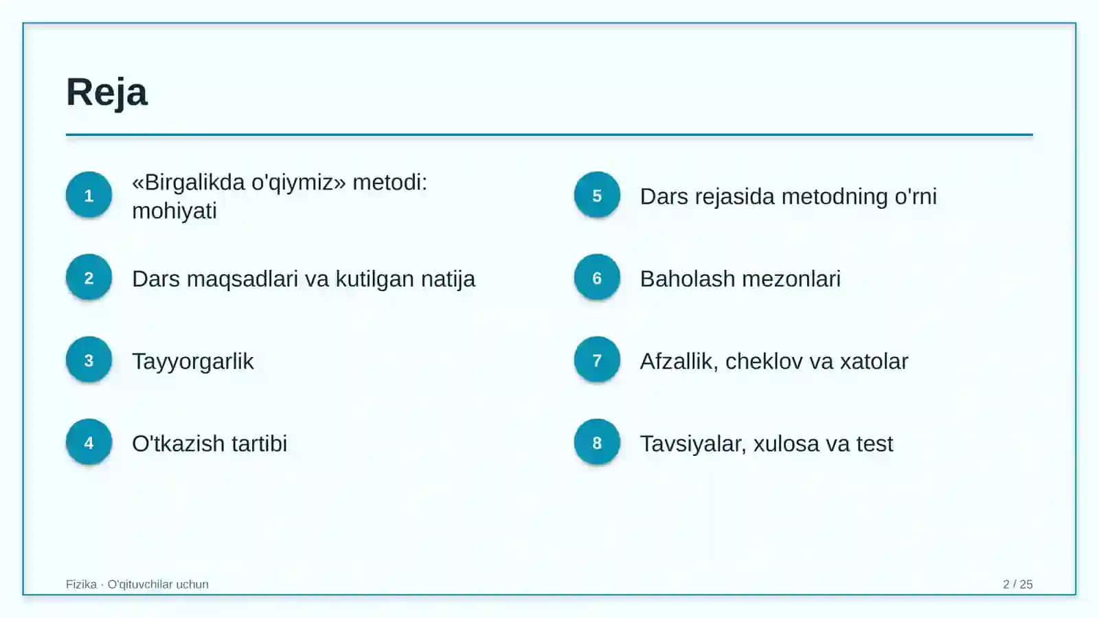 fizika darslarida birgalikda o'qiymiz metodidan foydalanish 4326 2