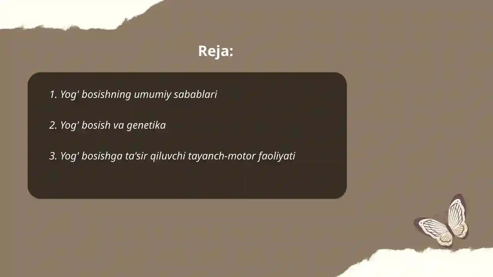Yog' bosish, semirish. Dislipoproteinemiya turlari 2