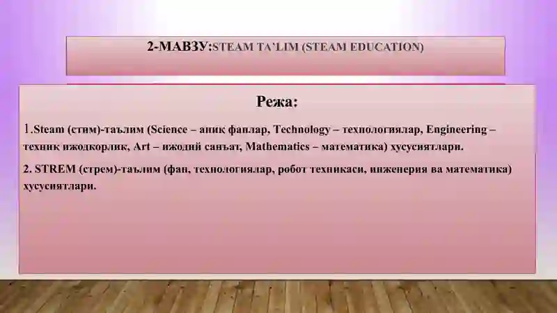 STEAM Education 2