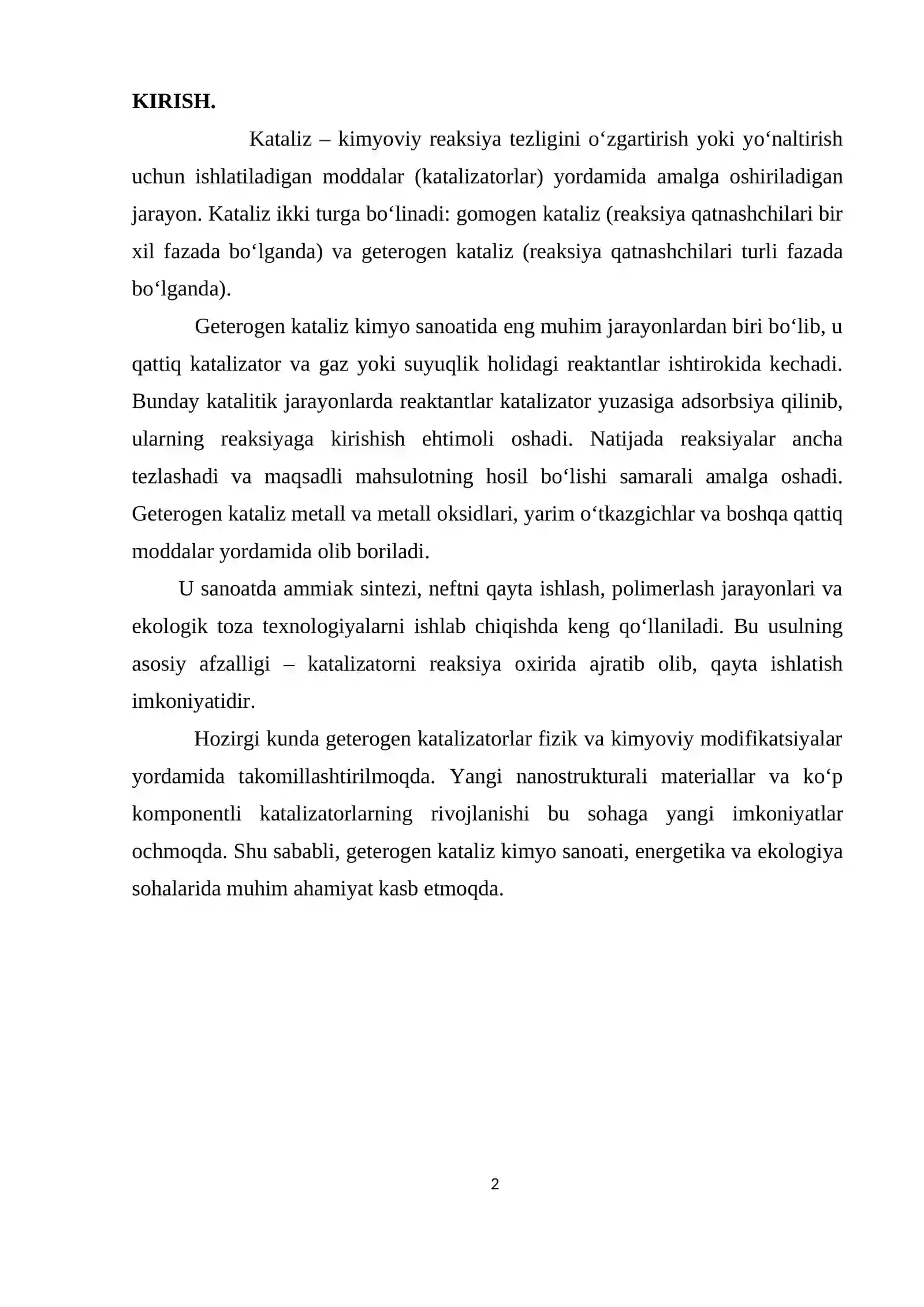 Geterogen kataliz 2