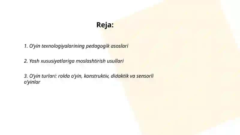 Oʻyin texnologiyalarining pedagogik asoslari 2